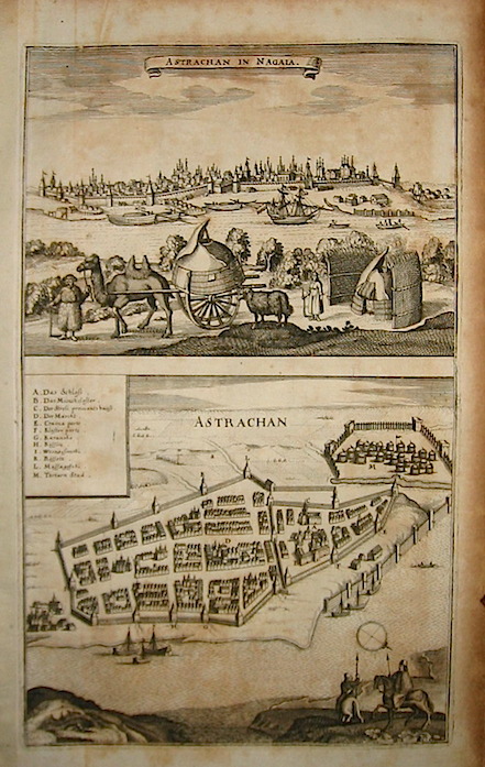Merian Matthà¤us (1593-1650) Astrachan in Nagaia - Astrachan 1649 Francoforte